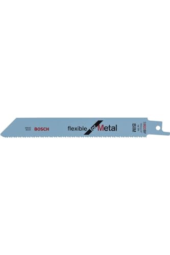 Bosch Accessories Bosch Professional 5 Stück Säbelsägeblatt S 922 BF Flexible for Metal (für Metall, 150 x 19 x 0,9...