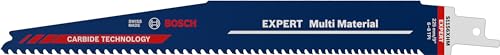 Bosch 1x EXPERT Multi Material S1156XHM Säbelsägeblatt (für Gusseisen, Holz mit zähem Metall, Länge 225 mm,...
