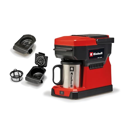 Einhell Akku-Kaffeemaschine TE-CF 18 Li-Solo Power X-Change (18 V, 240 ml Wasserbehälter, für Filterkaffee &...