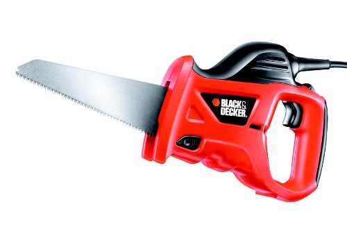 BLACK+DECKER Säbelsäge universal elektrisch 400W (zum Sägen Von Holz, Metall Oder Kunststoff, Inkl. Holzsägeblatt...